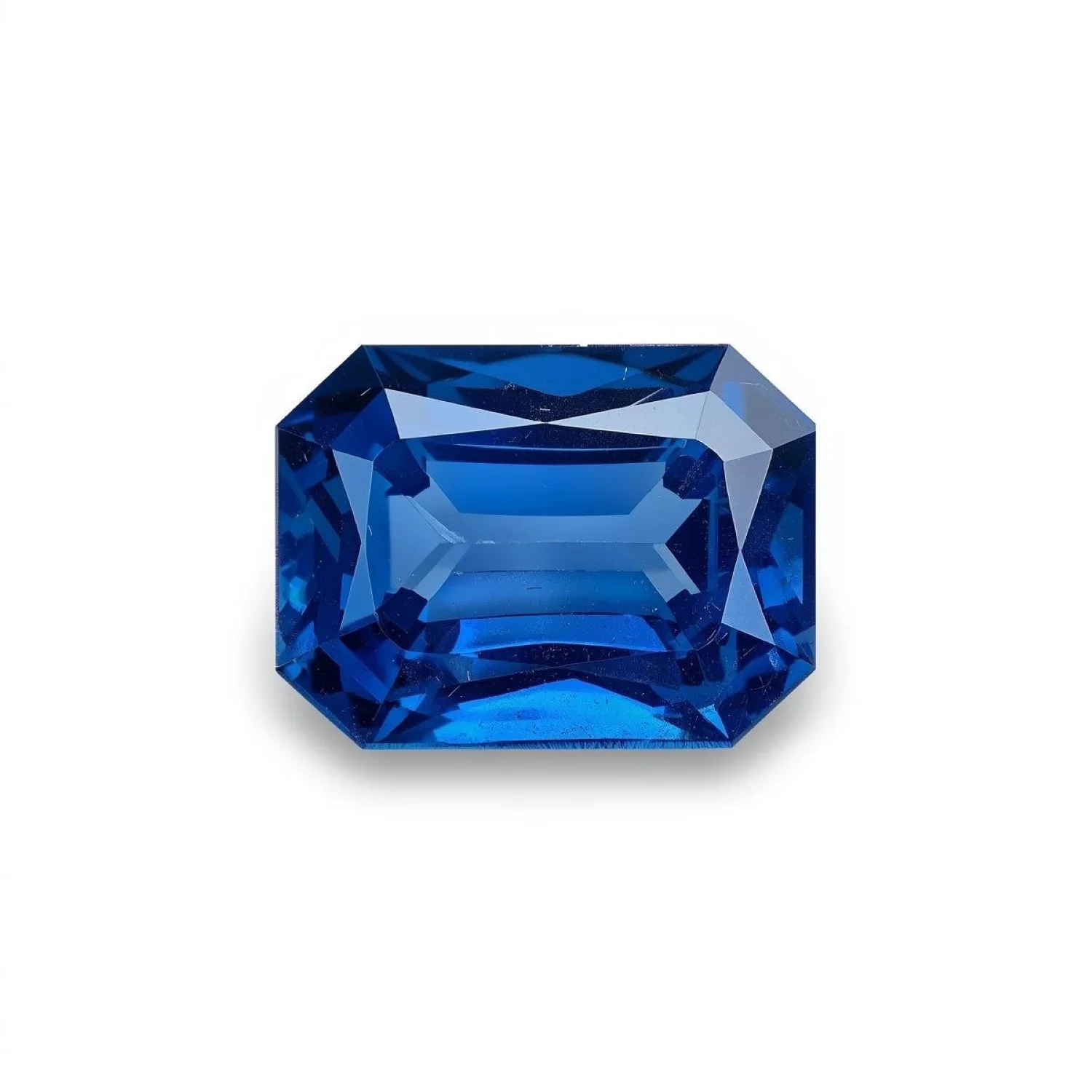 Blue Sapphire (GF) 1PC Chunky 12x16 MM Emerald Faceted Blue Genuine Precious Loose Gems - Image 2