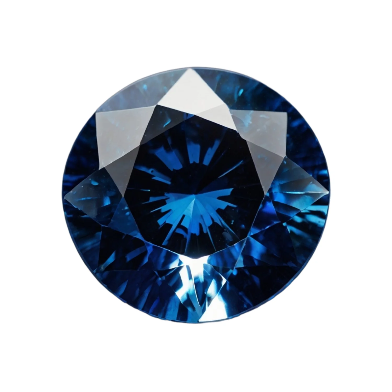 Blue Sapphire (GF) 1PC Chunky 13x13 MM Round Faceted Blue Natural Precious Gems
