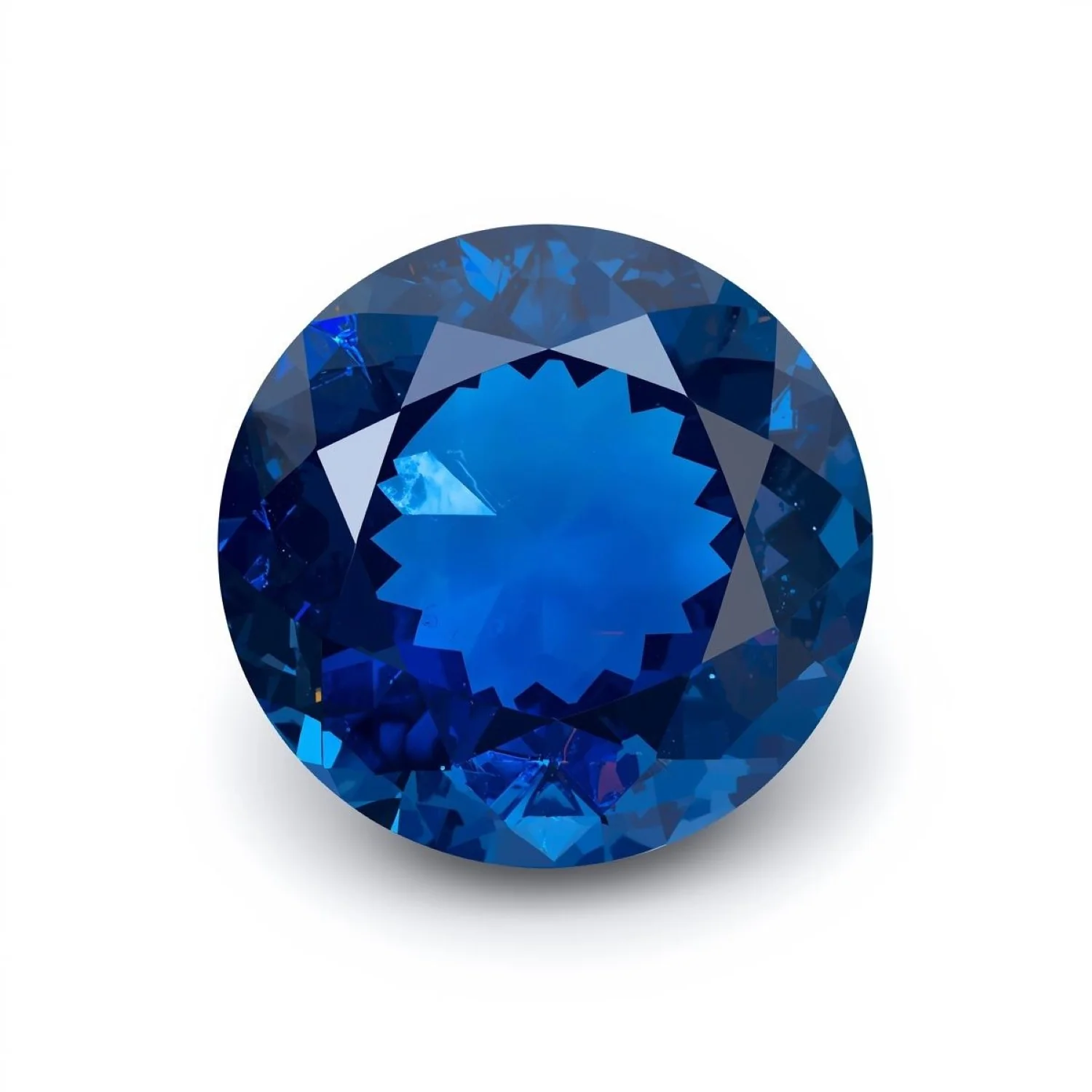 Blue Sapphire (GF) 1PC Chunky 13x13 MM Round Faceted Blue Natural Precious Gems - Image 2