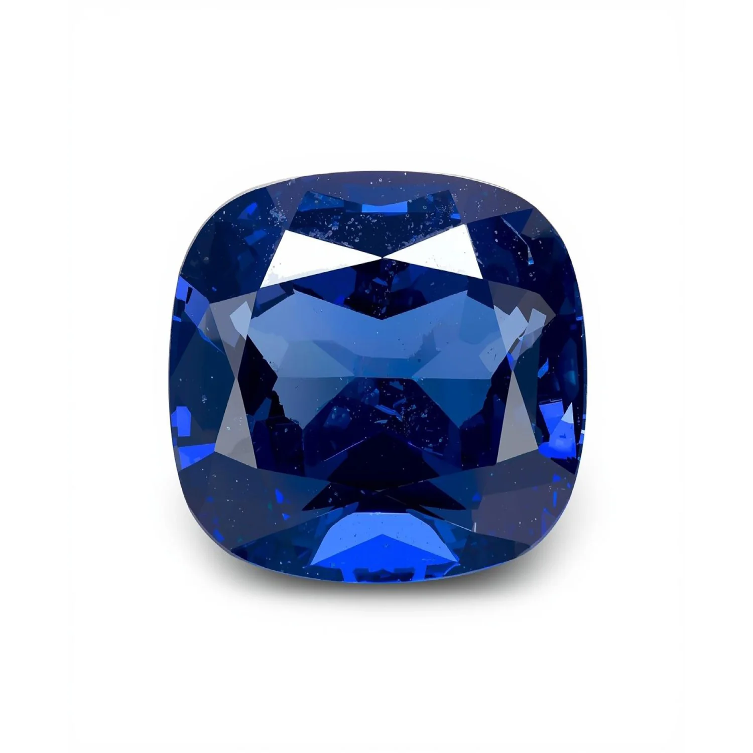 Blue Sapphire (GF) 1PC Chunky 14x14 MM Cushion Faceted Blue Genuine Precious Loose Gems