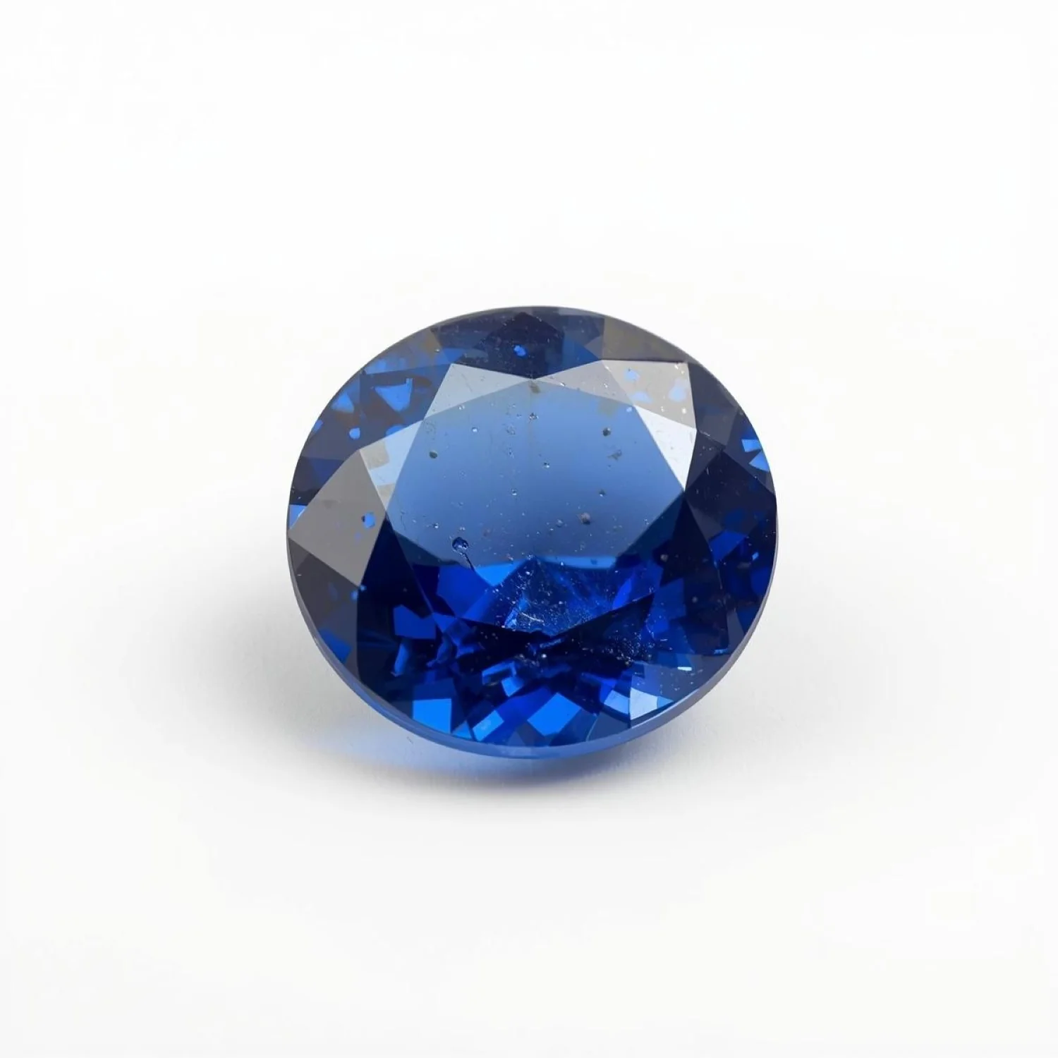 Blue Sapphire (GF) 1PC Chunky 15x15 MM Round Faceted Blue Superior Precious Loose Gemstone - Image 2