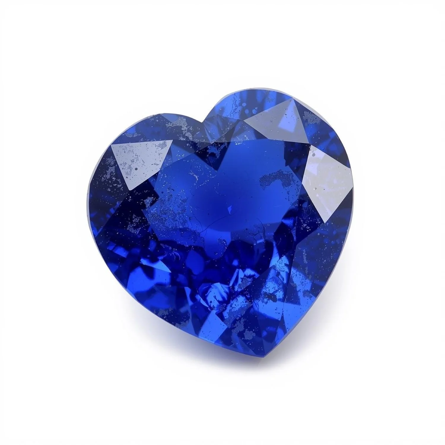Blue Sapphire (GF) 1PC Large 10x10 MM Heart Faceted Blue Shine Precious Loose Gems