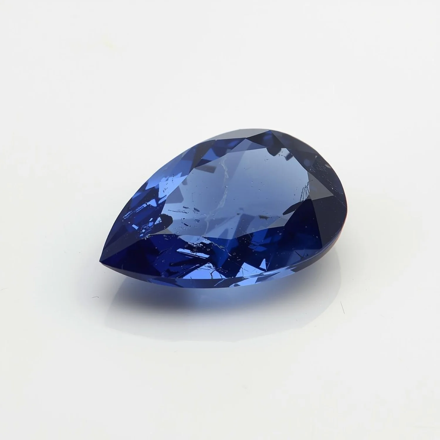 Blue Sapphire (GF) 1PC Large 10x12 MM Pear Faceted Blue Pure Precious Loose Gems - Image 2