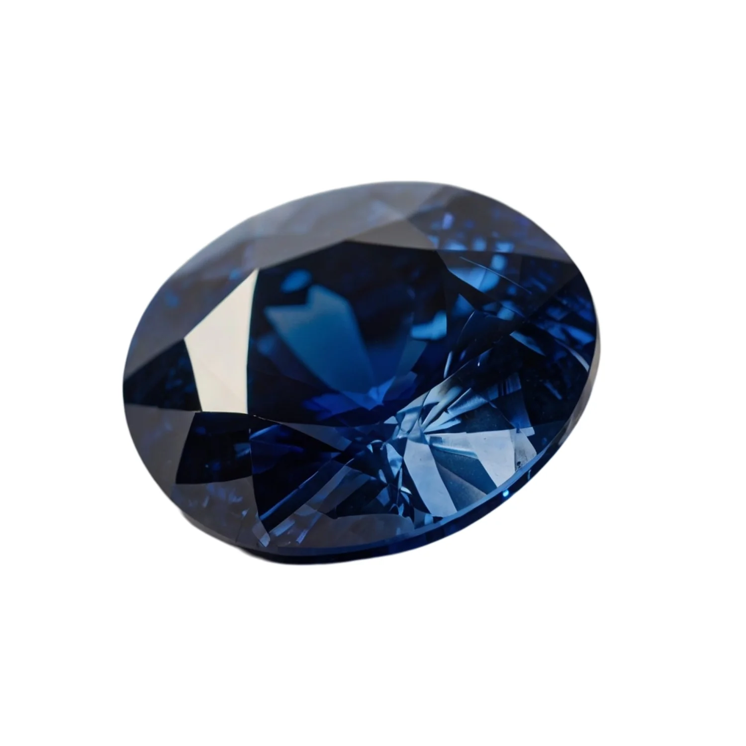 Blue Sapphire (GF) 1PC Large 11x11 MM Round Faceted Blue Fine Precious Loose Gemstone - Image 2