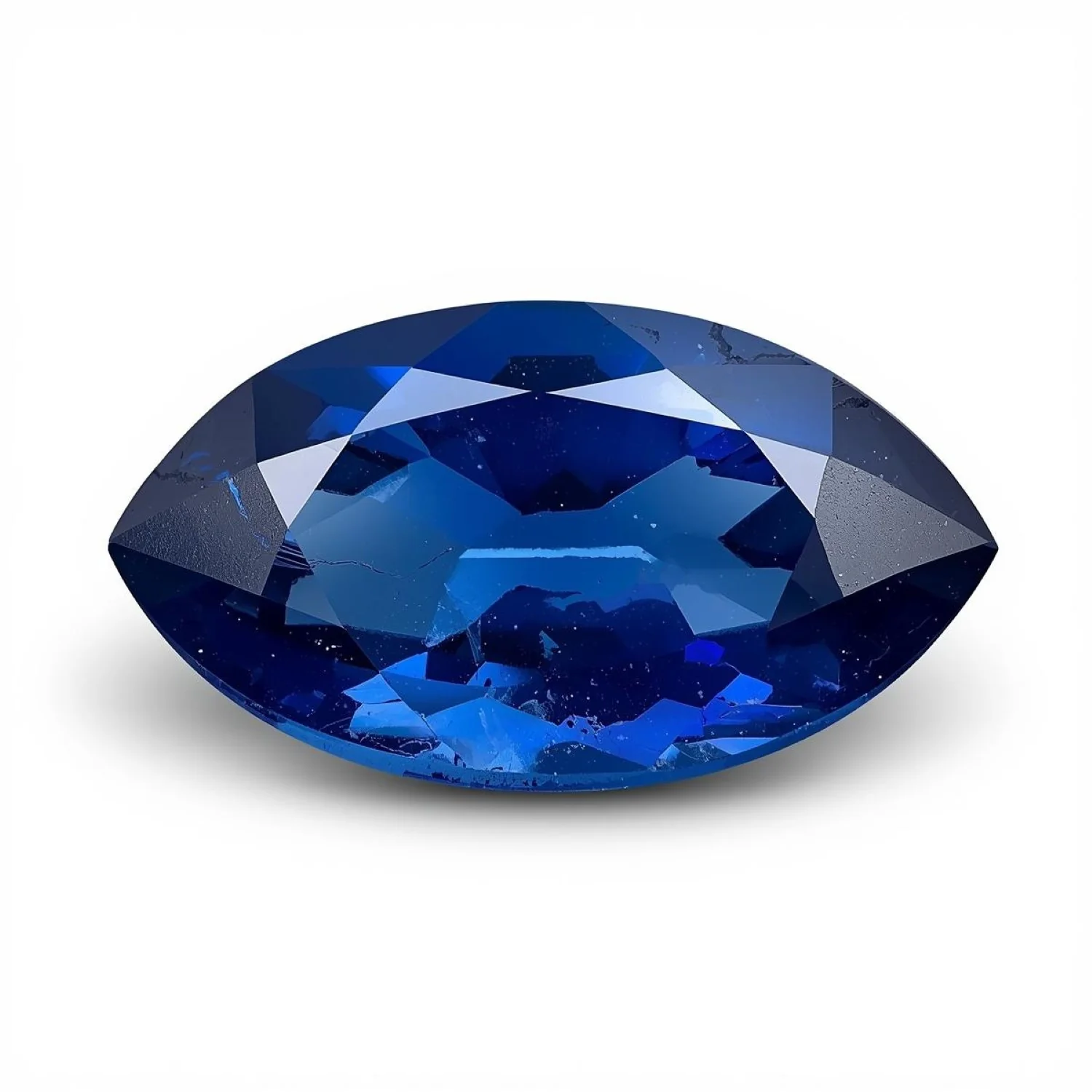 Blue Sapphire (GF) 1PC Large 8x16 MM Marquise Faceted Blue Fine Precious Gems - Image 2