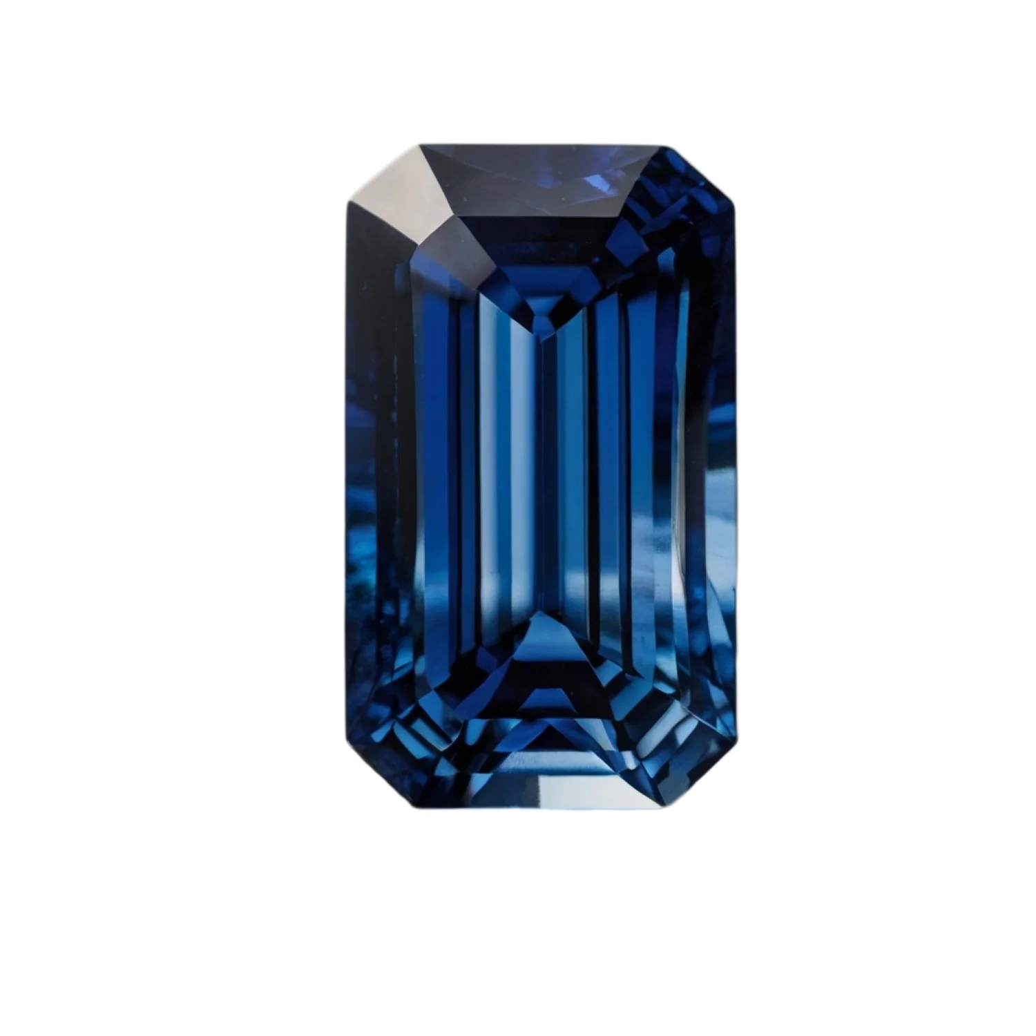Blue Sapphire (GF) 1PC Medium 7x14 MM Baguette Faceted Blue Pure Precious Loose Gems