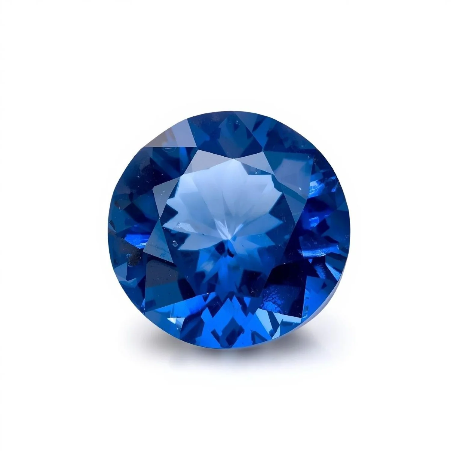 Blue Sapphire (GF) 1PC Small 8x8 MM Round Faceted Blue Luster Precious Loose Gemstones