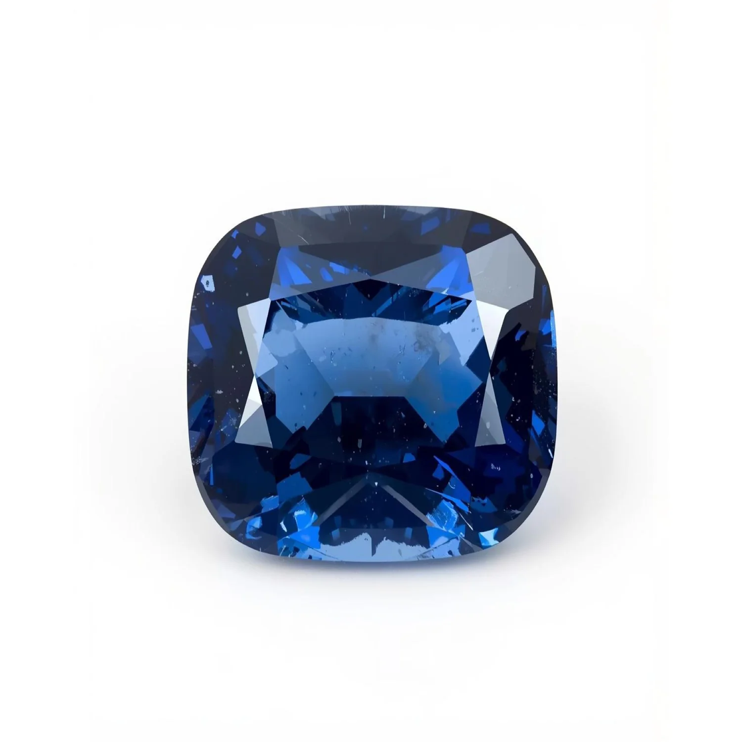 Blue Sapphire (GF) 1PC Tiny 6x6 MM Cushion Faceted Blue Polished Precious Loose Gems - Image 2