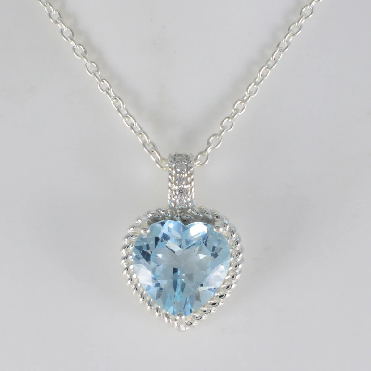 Blue Topaz Featherlight African Sterling Silver multiple Amanda valentine Blue Pendant Jewellery - Image 2