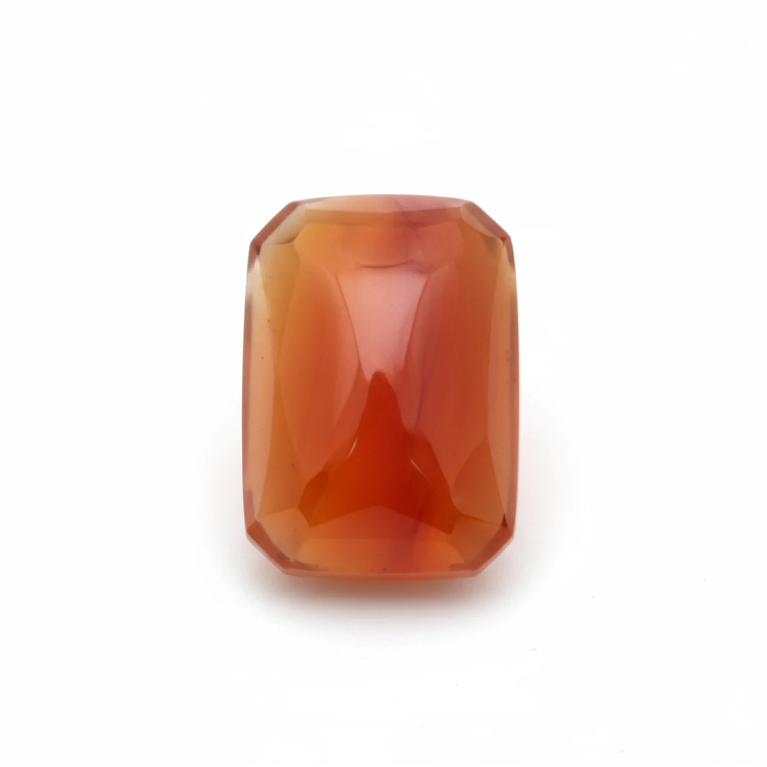 Carnelian 1PC Large 10x12 MM Emerald Cabochon Red Polished semi Precious Loose Gemstones - Image 2