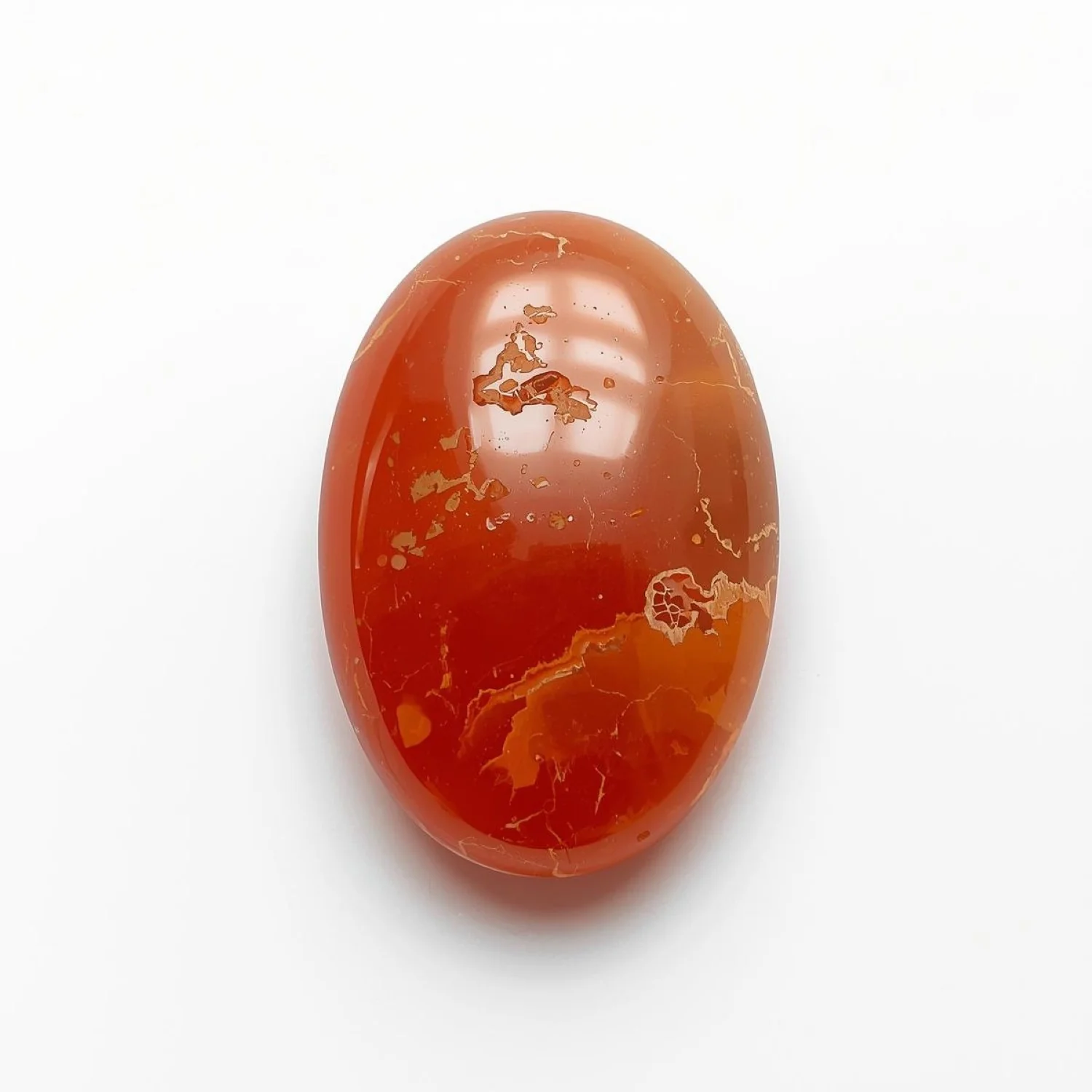 Carnelian 1PC Large 10x12 MM Oval Cabochon Red Sparkling semi Precious Semi Precious Gemstone - Image 2