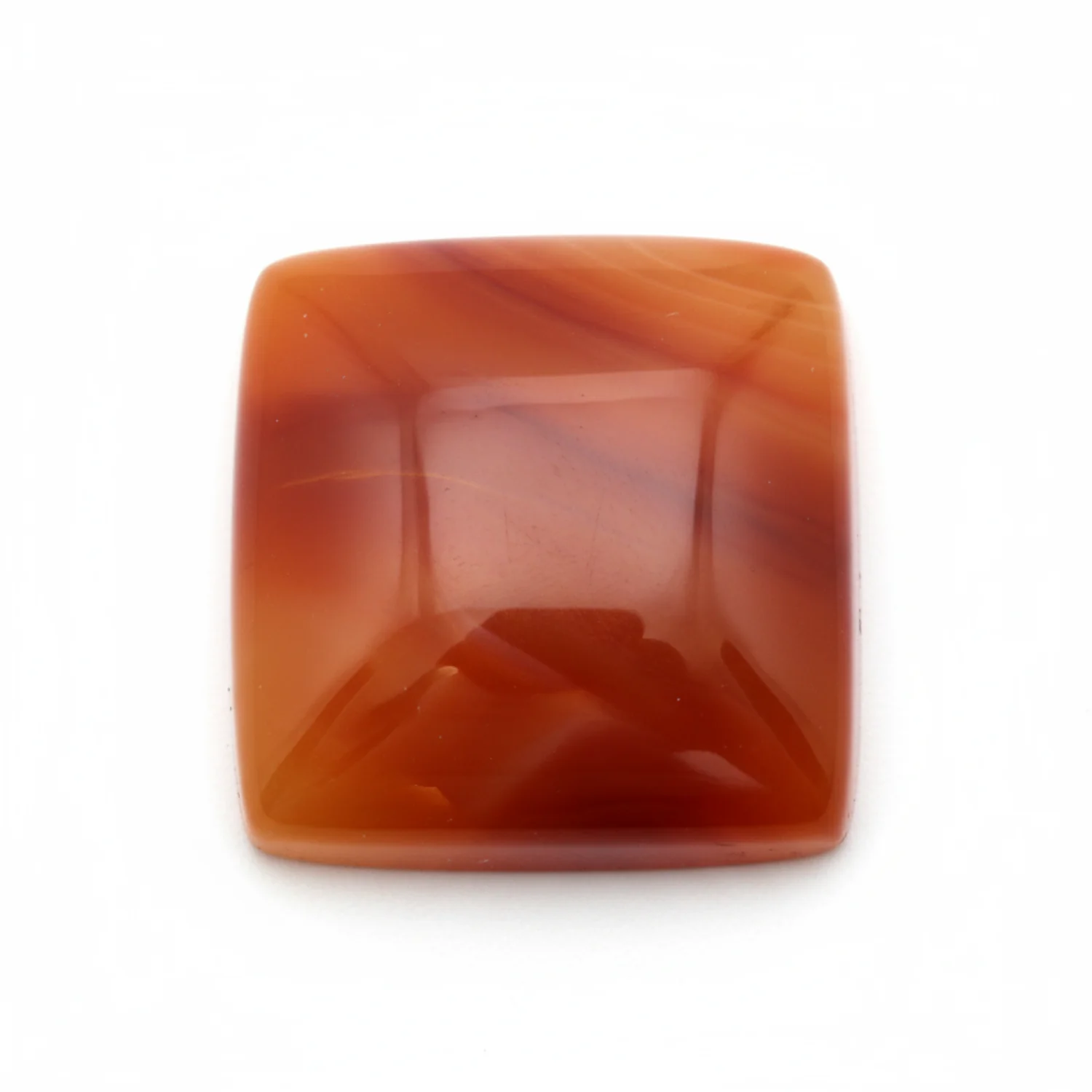 Carnelian 1PC Large 11x11 MM Square Cabochon Red Brilliant semi Precious Precious Gemstone