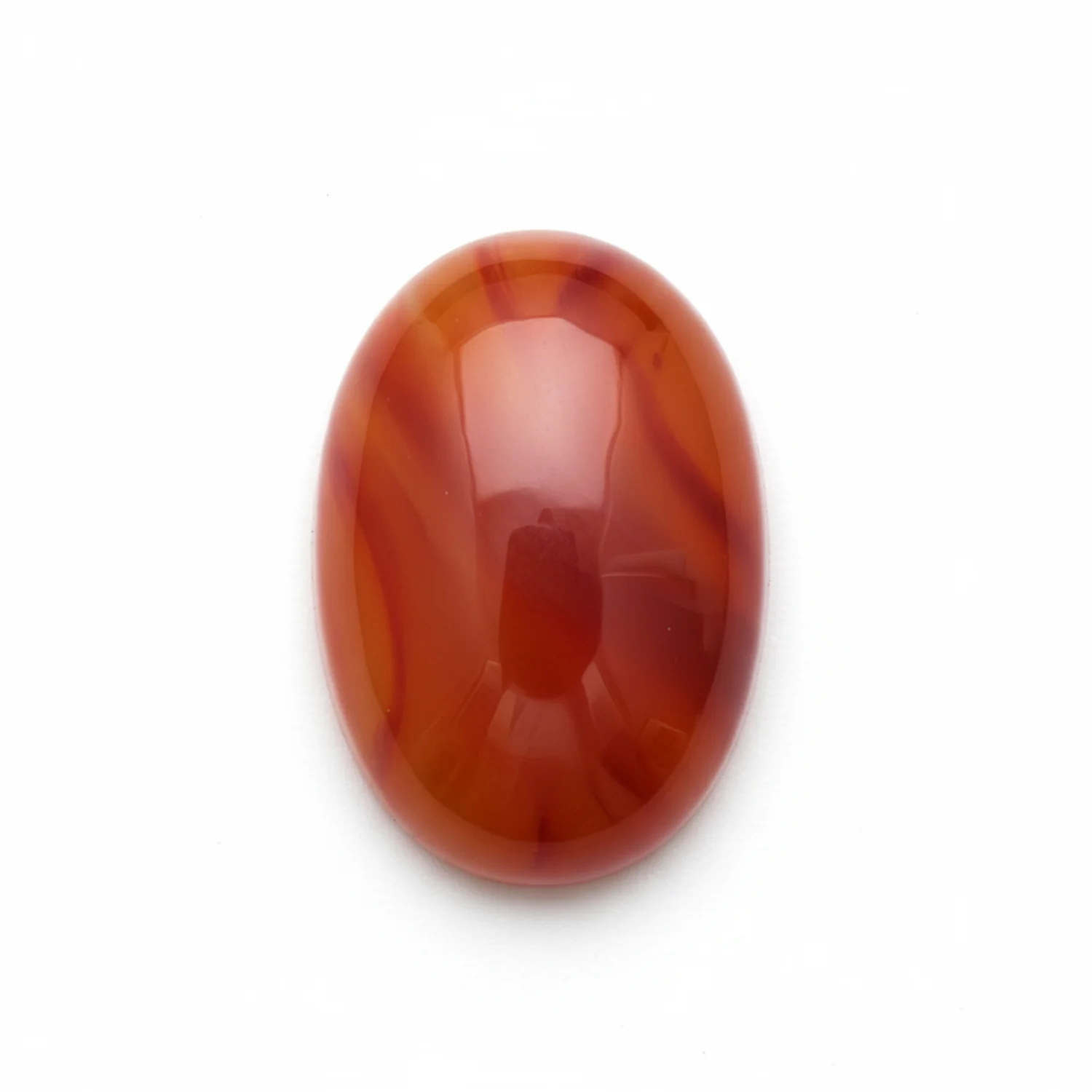 Carnelian 1PC Large 9x11 MM Oval Cabochon Red Fiery semi Precious Loose Gemstone - Image 2