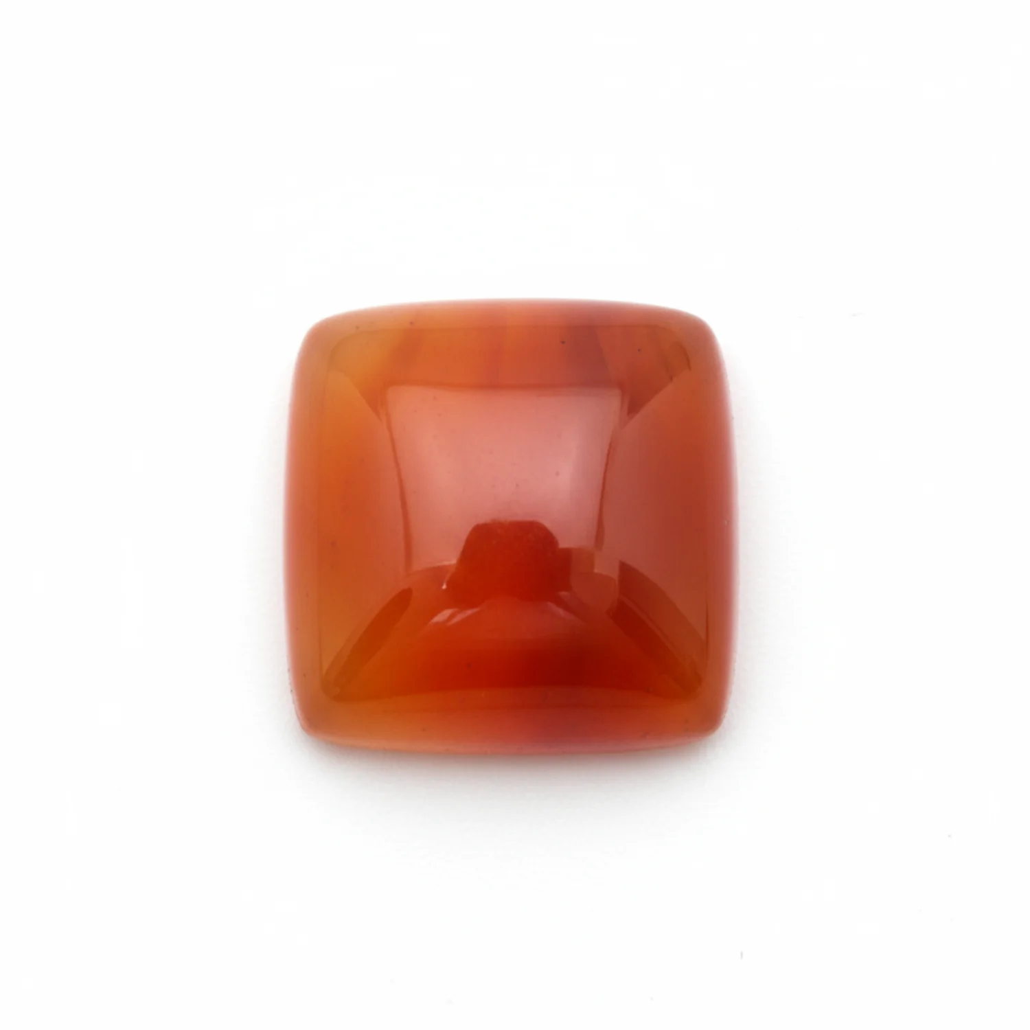 Carnelian 1PC Small 7x7 MM Square Cabochon Red Genuine semi Precious Loose Gems - Image 2