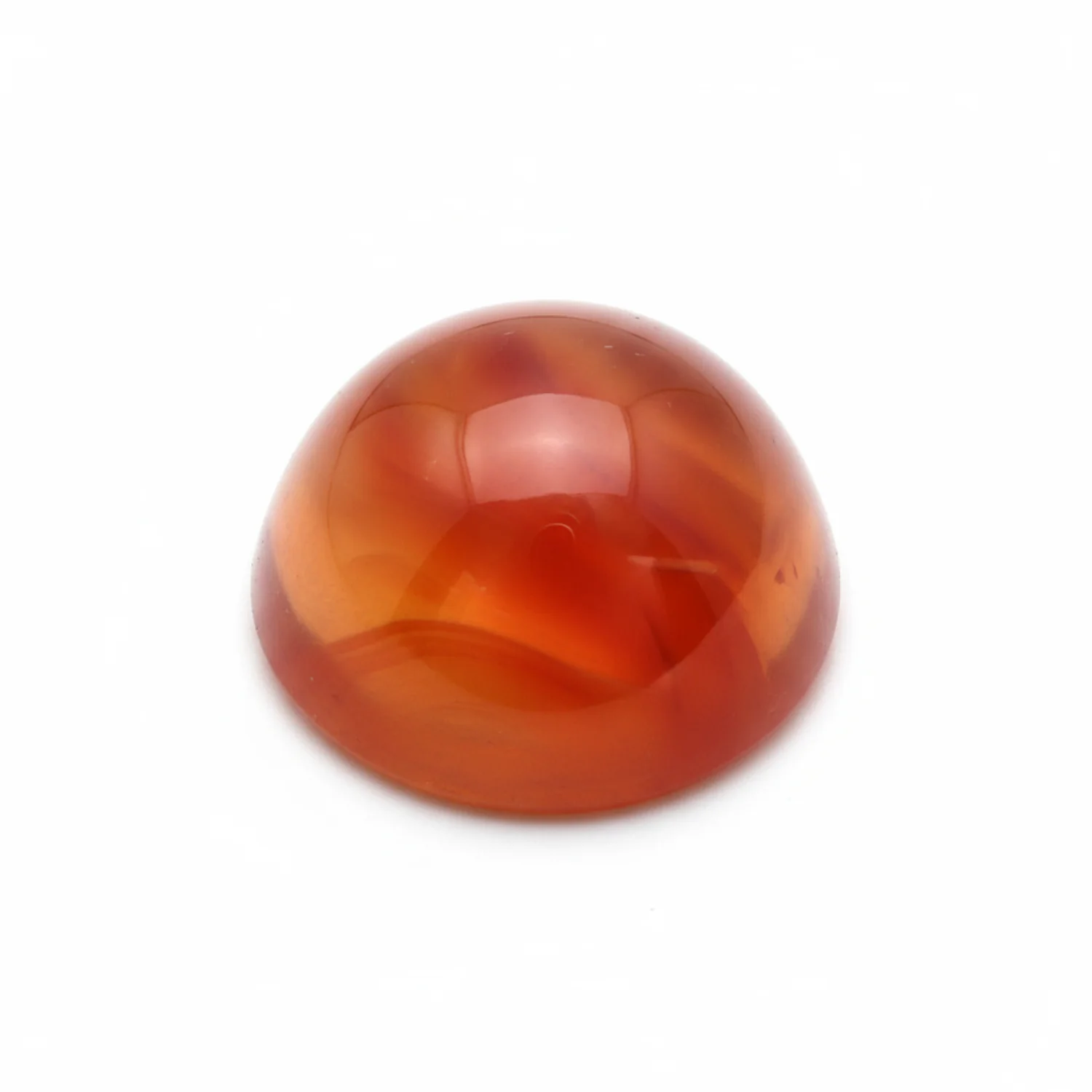 Carnelian 1PC Tiny 6x6 MM Round Cabochon Red Brilliant semi Precious Loose Gems