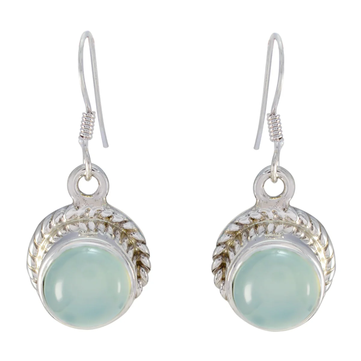 Chalcedony Mexican Aria multiple Dangle Blue 925 Sterling Silver Earring