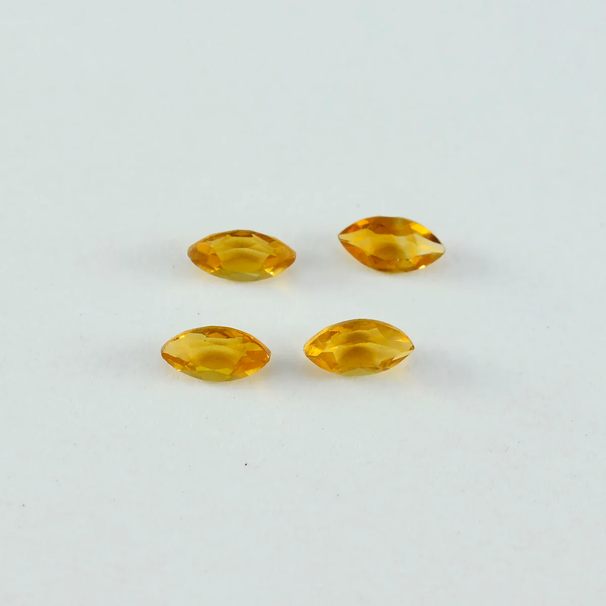 Citrine 10PC Tiny 2x4 MM Marquise Faceted Yellow Luster Semi Precious Loose Gemstones - Image 2