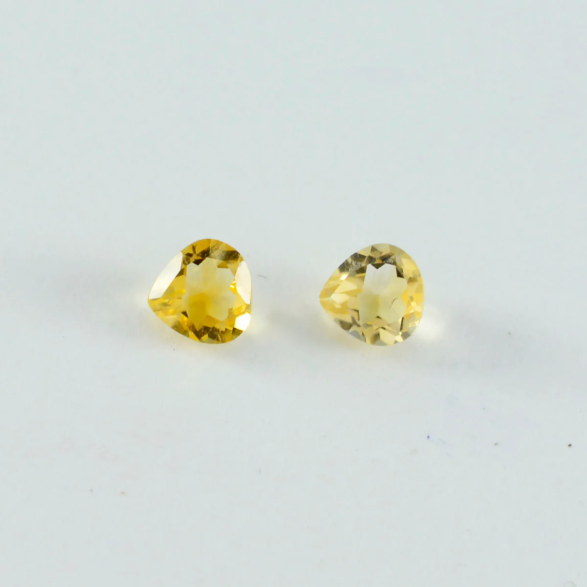 Citrine 10PC Tiny 3x3 MM Heart Faceted Yellow Fiery Semi Precious Loose Gemstone - Image 3