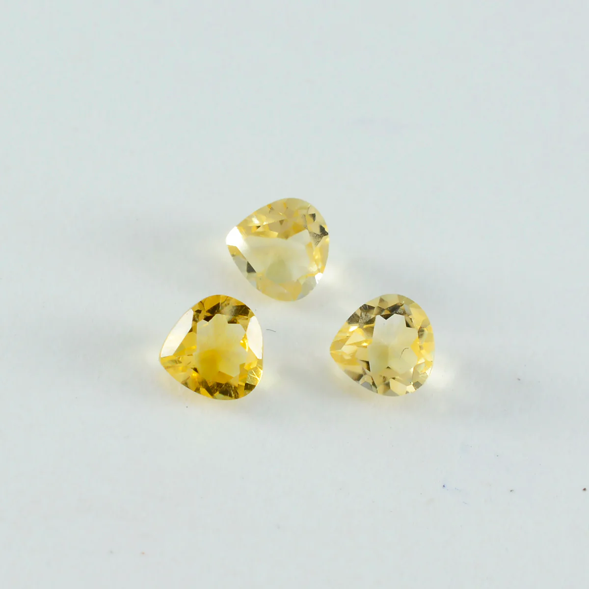 Citrine 10PC Tiny 3x3 MM Heart Faceted Yellow Fiery Semi Precious Loose Gemstone - Image 4