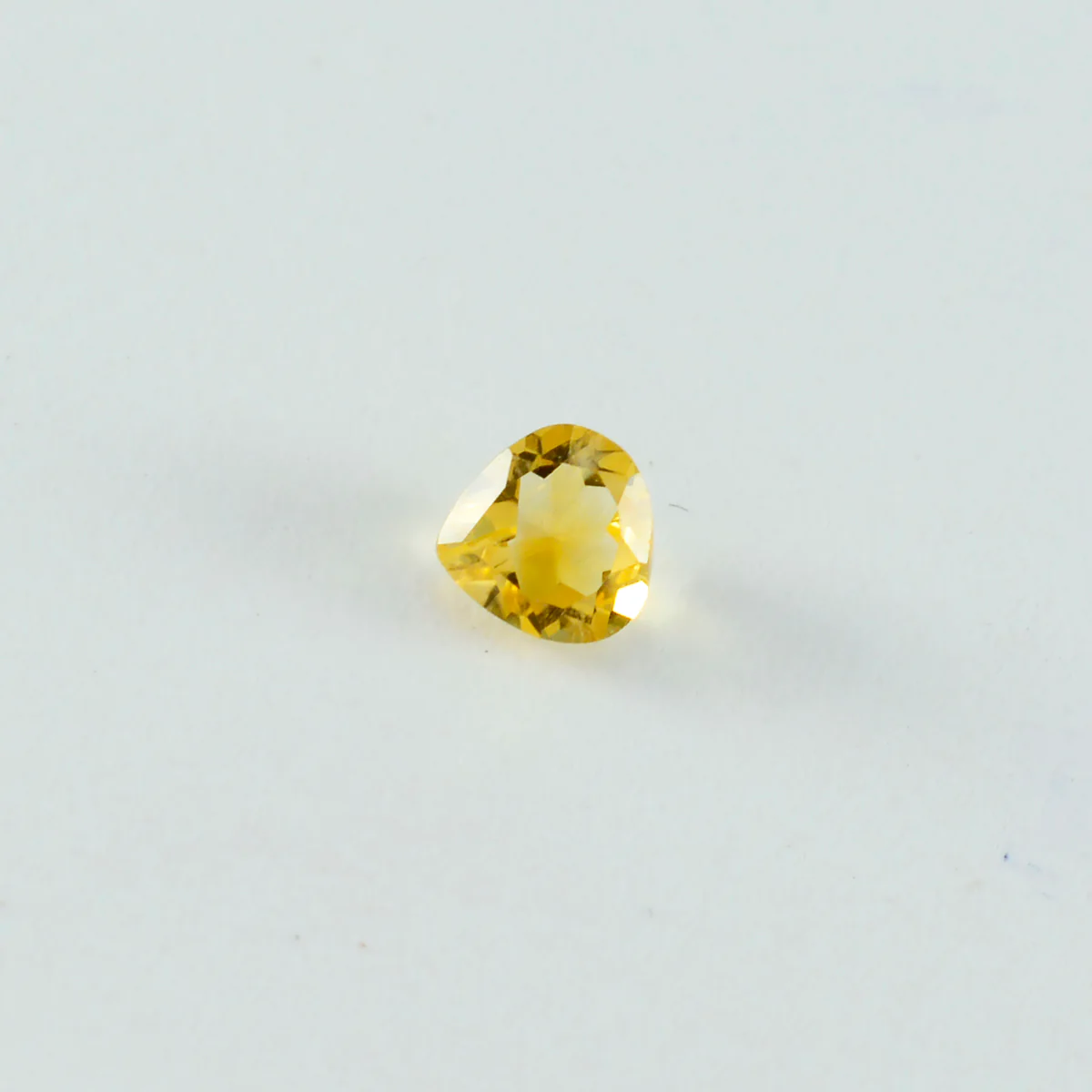 Citrine 10PC Tiny 4x4 MM Heart Faceted Yellow Brilliant Semi Precious Loose Gemstones - Image 2