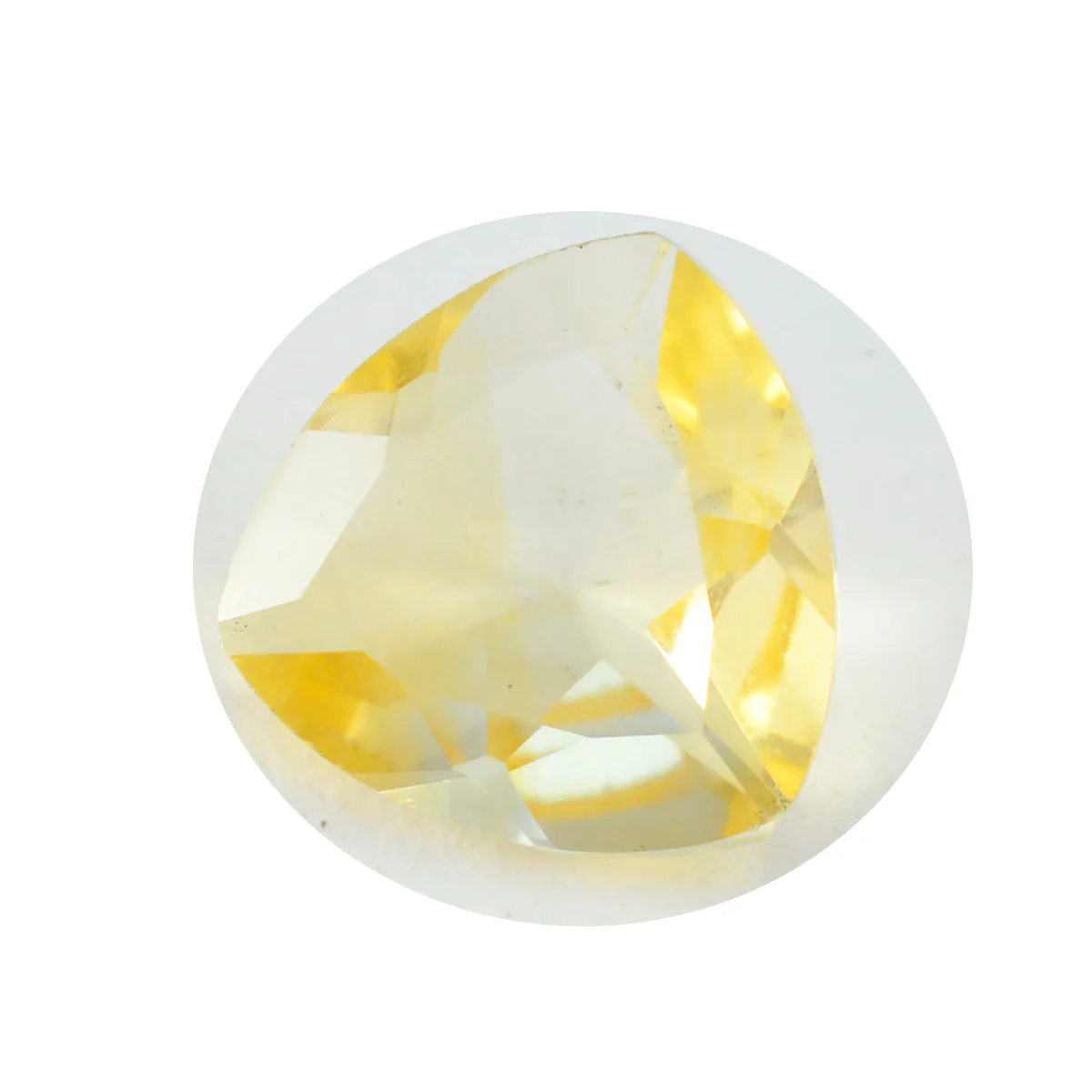 Citrine 1PC Chunky 13x13 MM Triangle Faceted Yellow Natural Semi Precious Gems - Image 4