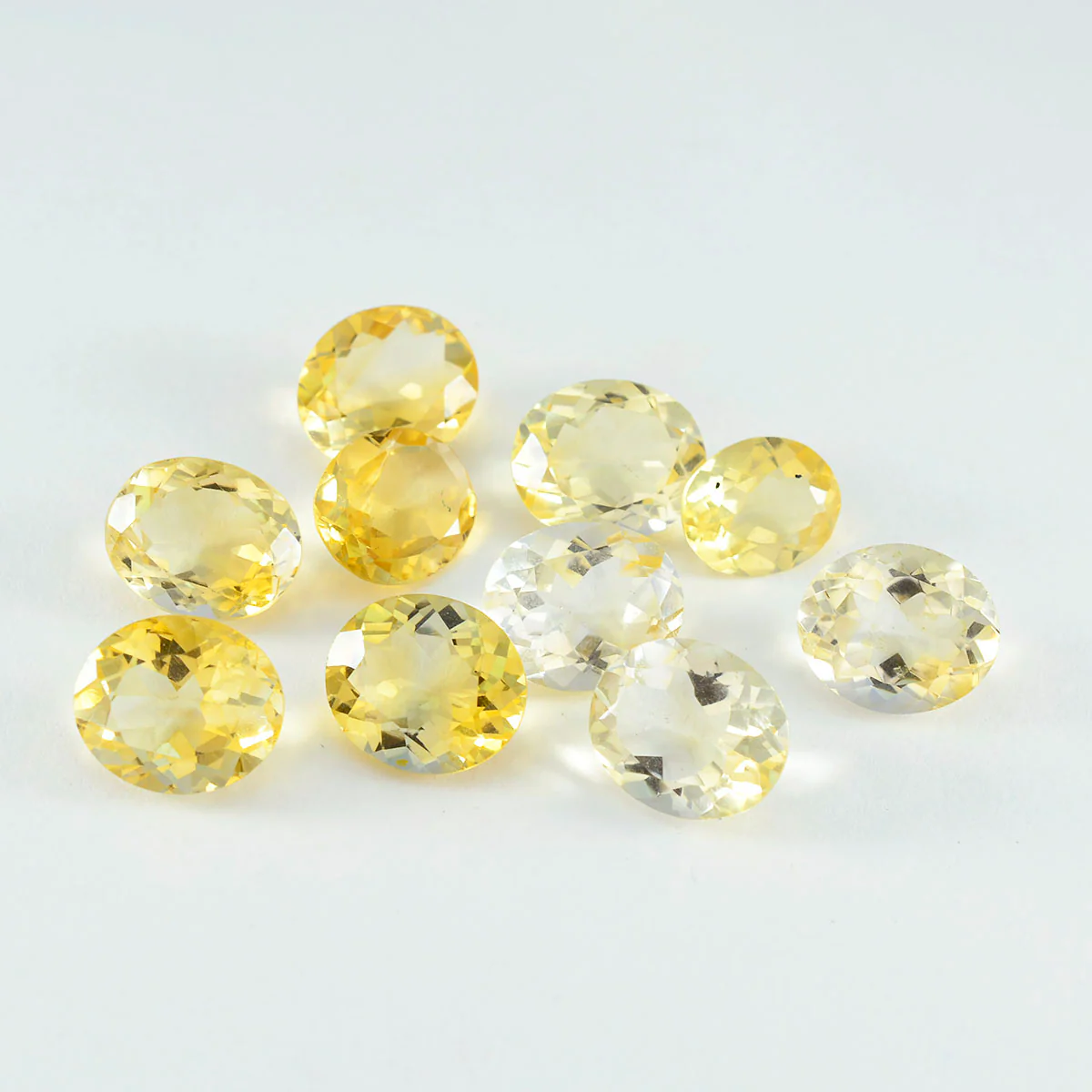 Citrine 1PC Chunky 15x20 MM Oval Faceted Yellow High-Quality Semi Precious Loose Gems