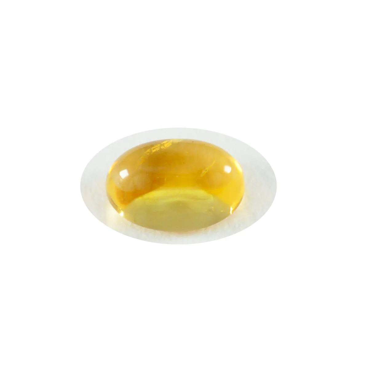 Citrine 1PC Large 10x12 MM Oval Cabochon Yellow Sparkling semi Precious Loose Gemstone - Image 2