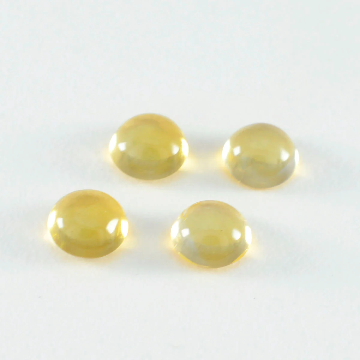 Citrine 1PC Large 11x11 MM Round Cabochon Yellow Fiery semi Precious Semi Precious Gemstone - Image 4