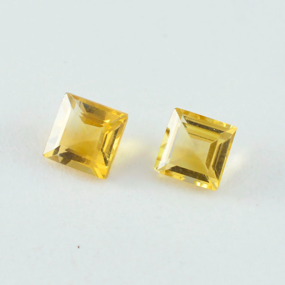 Citrine 1PC Large 11x11 MM Square Faceted Yellow Fine Semi Precious Loose Gemstone - Image 3