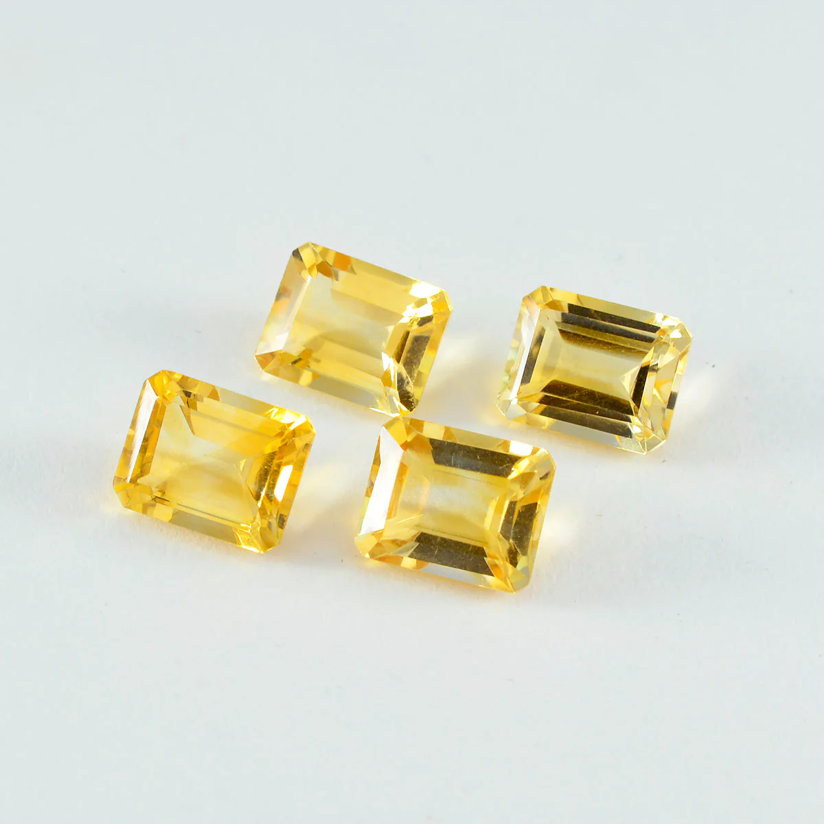 Citrine 1PC Large 9x11 MM Emerald Faceted Yellow High-Quality Semi Precious Loose Gemstones - Image 3