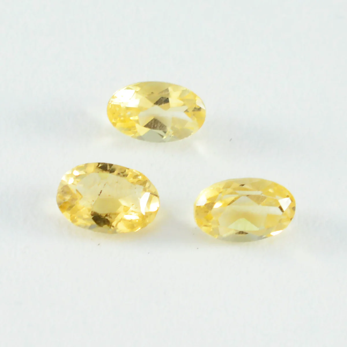 Citrine 1PC Medium 7x10 MM Oval Faceted Yellow Brilliant Semi Precious Loose Gems - Image 2