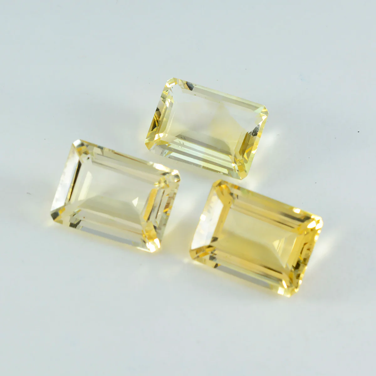 Citrine 1PC Small 6x8 MM Emerald Faceted Yellow Splendid Semi Precious Loose Gemstone - Image 3