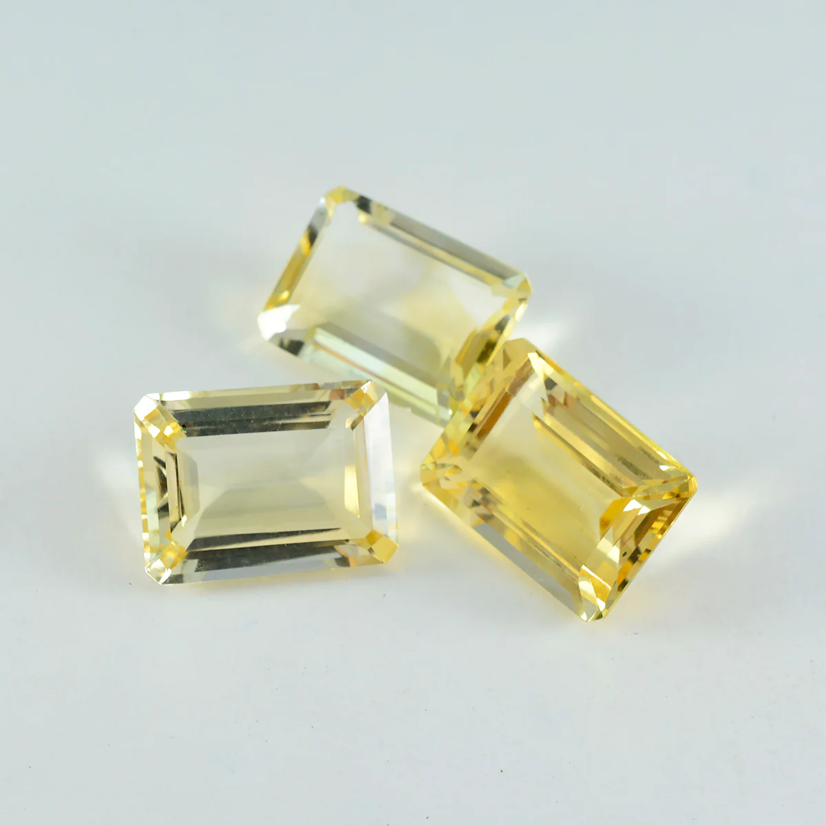 Citrine 1PC Small 6x8 MM Emerald Faceted Yellow Splendid Semi Precious Loose Gemstone - Image 4