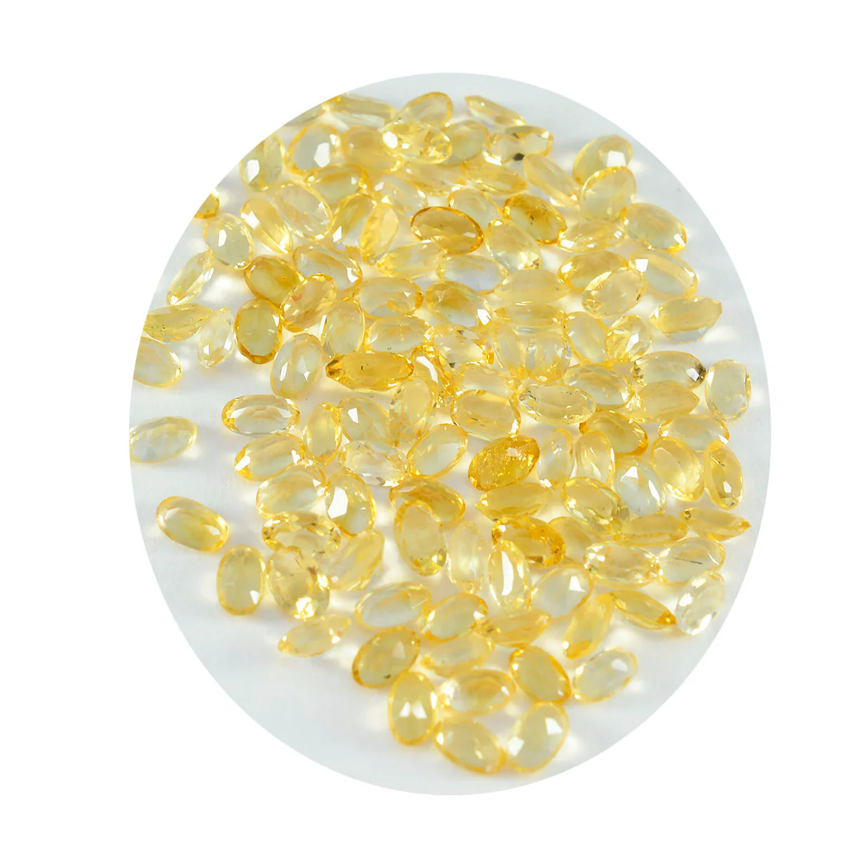 Citrine 1PC Small 6x9 MM Oval Faceted Yellow Pure Semi Precious Loose Gemstones - Image 3