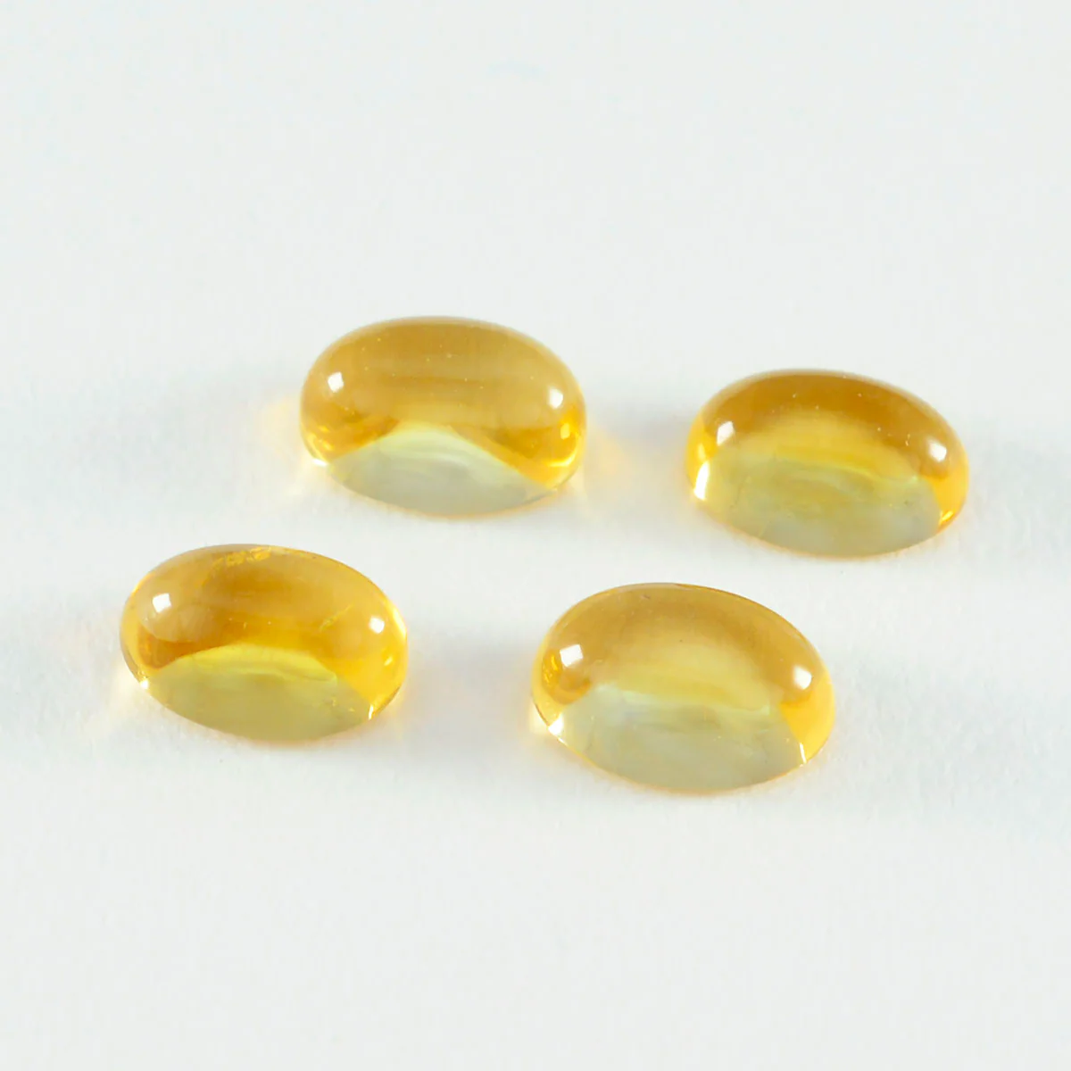 Citrine 1PC Small 7x9 MM Oval Cabochon Yellow Genuine semi Precious Loose Gemstones