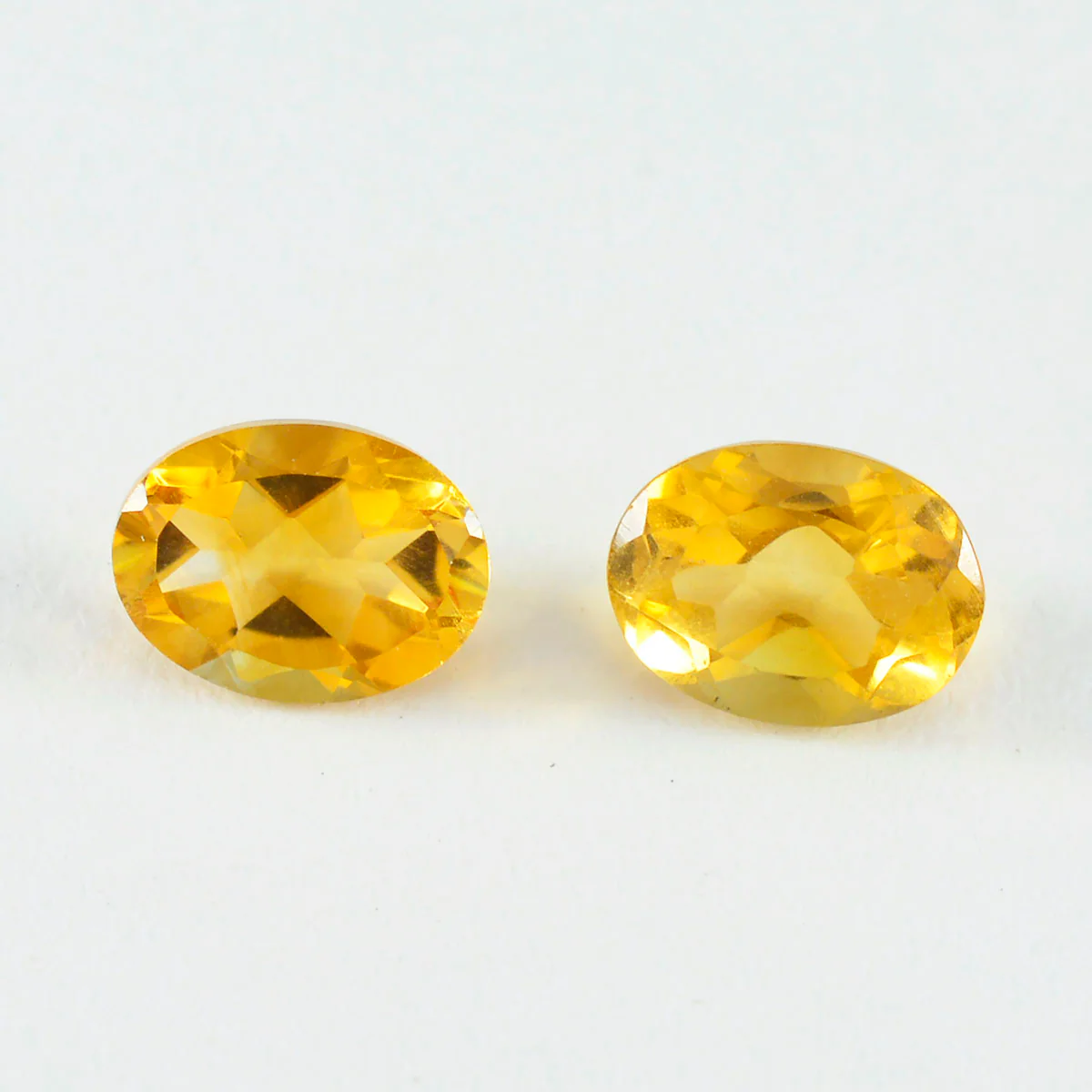 Citrine 1PC Small 7x9 MM Oval Faceted Yellow Fiery Semi Precious Gems - Image 3