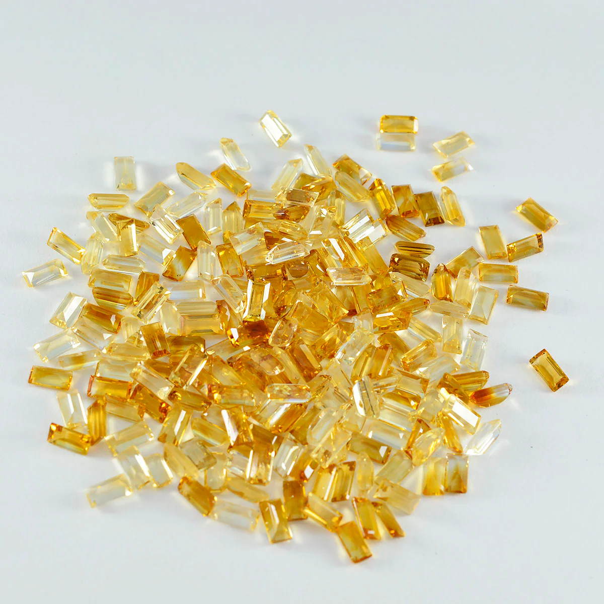 Citrine 1PC Tiny 3x6 MM Baguette Faceted Yellow Pure Semi Precious Loose Gemstones - Image 4