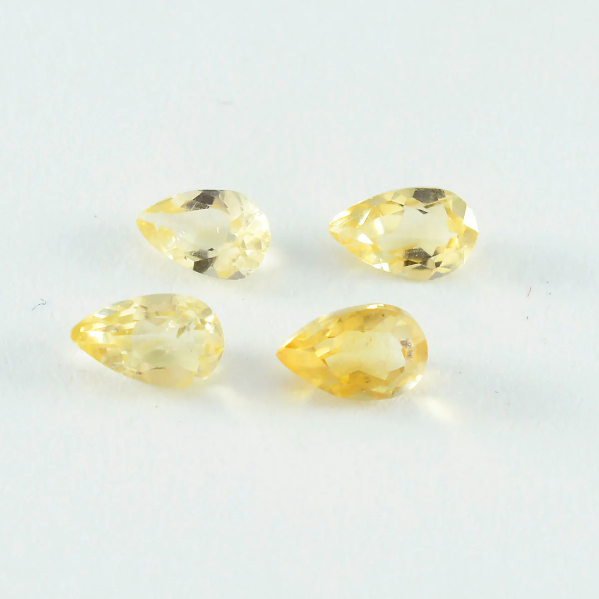 Citrine 1PC Tiny 4x6 MM Pear Faceted Yellow Lustrous Semi Precious Loose Gemstone - Image 4