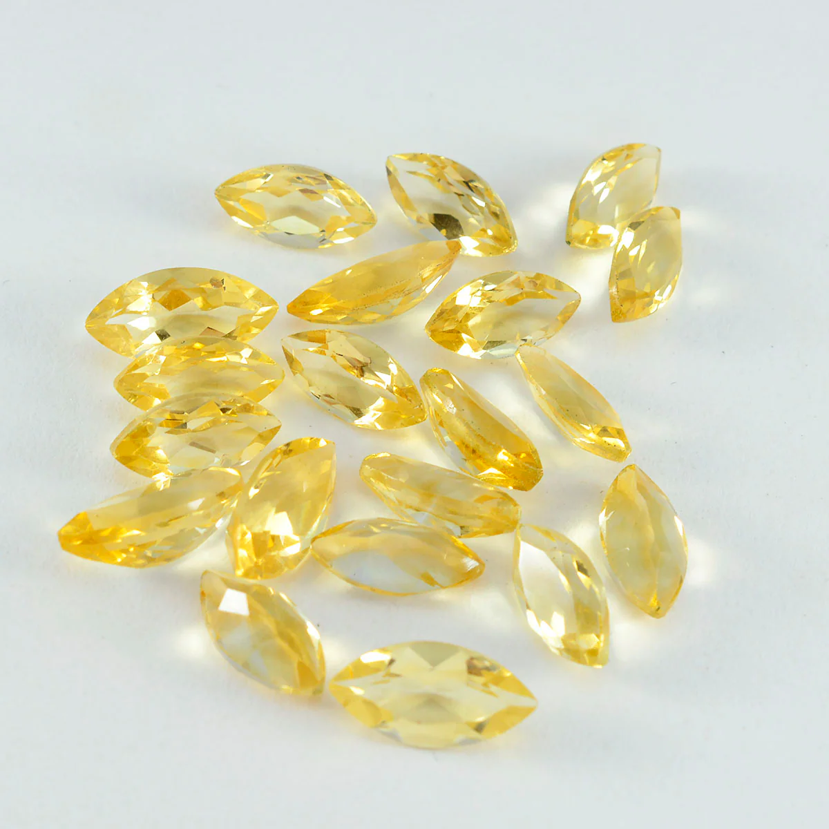 Citrine 1PC Tiny 4x8 MM Marquise Faceted Yellow Fine Semi Precious Loose Gemstone - Image 2