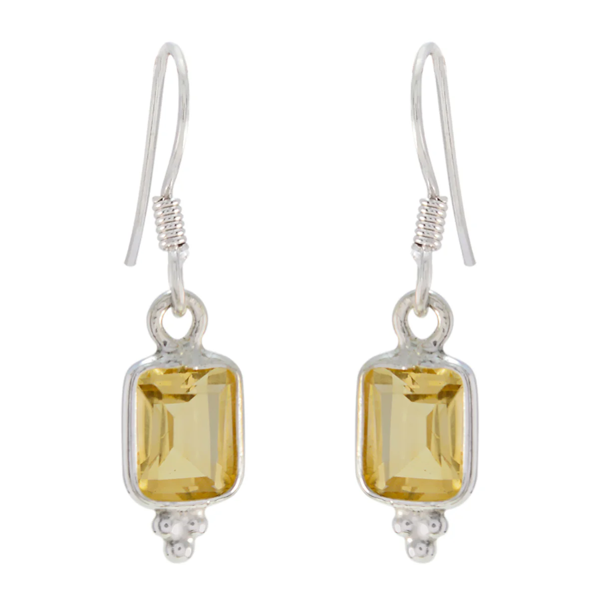 Citrine American Chloe multiple Dangle Yellow 92.5 Silver Earring