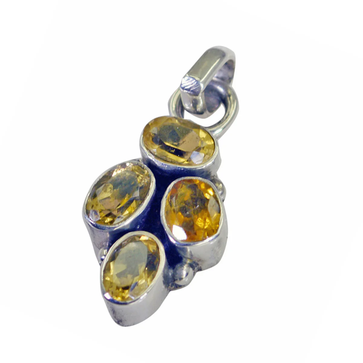 Citrine Featherlight Moroccan Sterling Silver quarter Alejandra Graceful Yellow Pendant Jewellery - Image 3