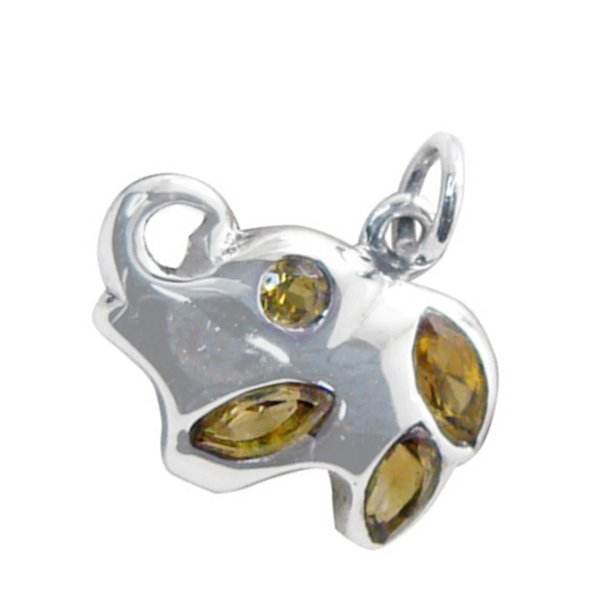 Citrine Featherlight Turkish Silver quarter Eva Cocktail Yellow Pendant Jewelry - Image 3