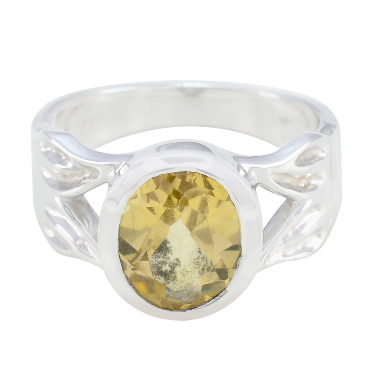 Citrine Solitaire Indian 92.5 Silver Yellow Gems Versatile antique Ring Jewelry