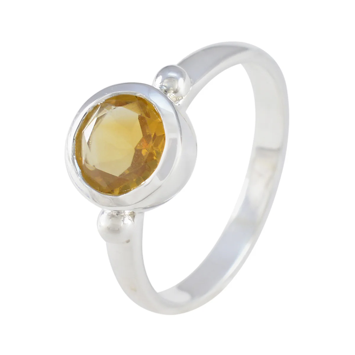 Citrine Solitaire Moroccan 925 Sterling Silver Yellow Gems Slim Luxurious Ring Jewelry - Image 2