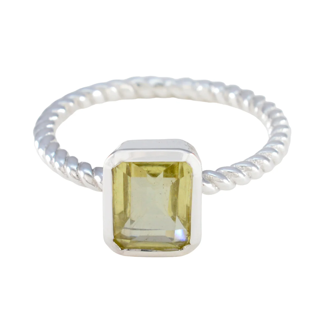 Citrine Solitaire Moroccan 925 Sterling Silver Yellow Gemstone Featherlight Sophisticated Ring Jewelry