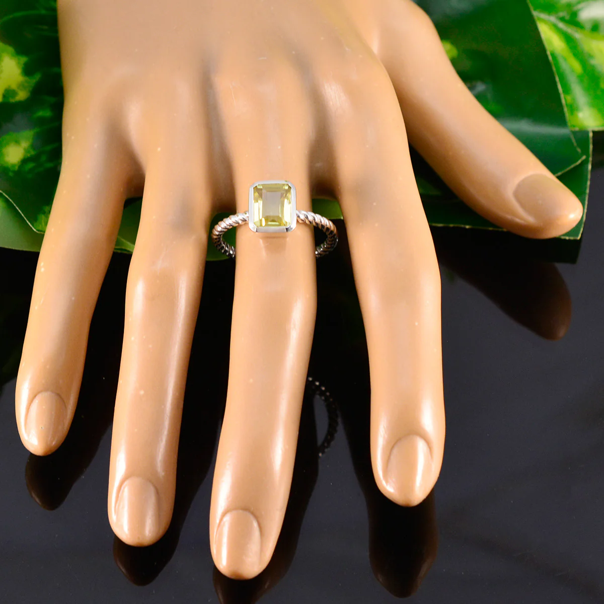 Citrine Solitaire Moroccan 925 Sterling Silver Yellow Gemstone Featherlight Sophisticated Ring Jewelry - Image 5