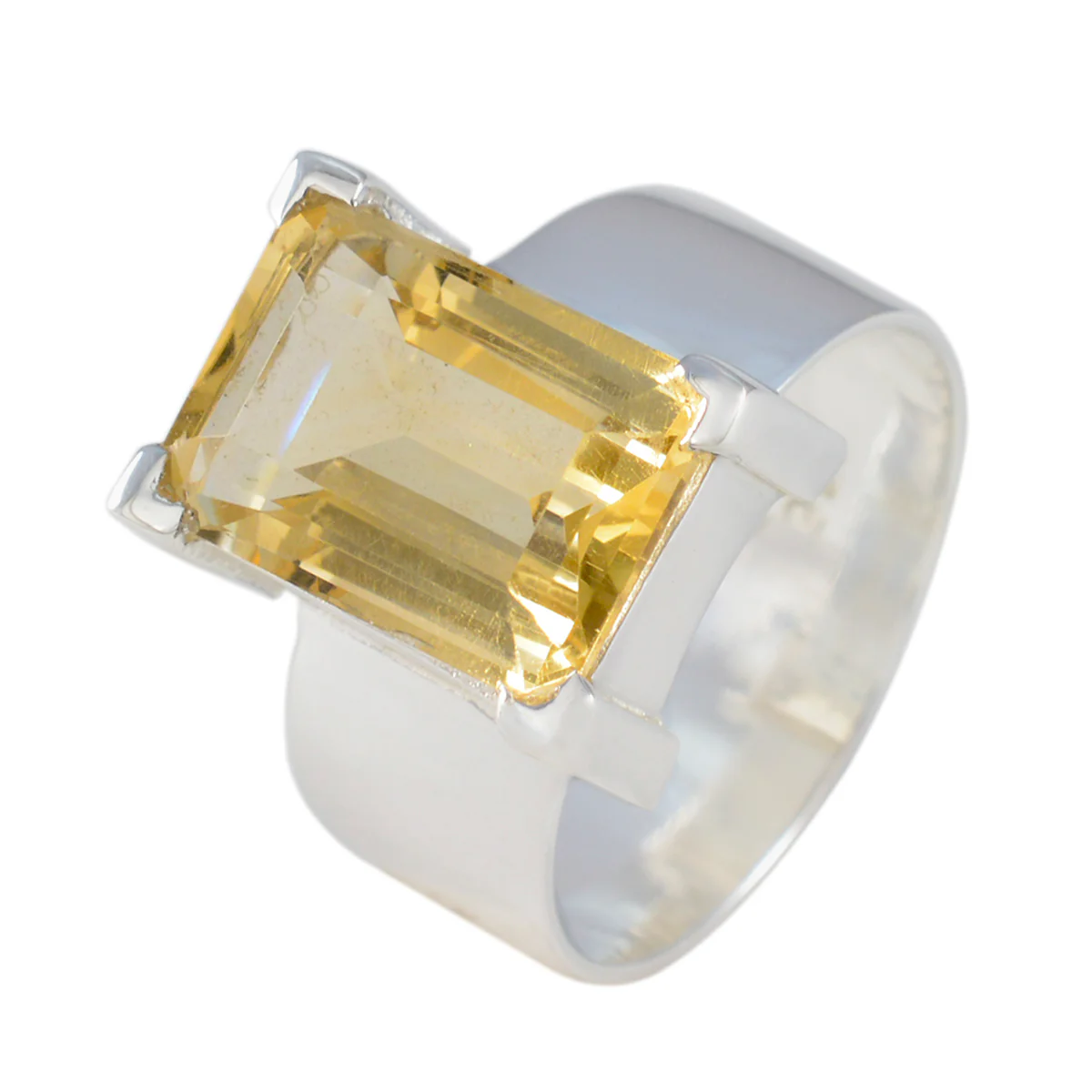 Citrine Solitaire Moroccan Sterling Silver Yellow Gemstone Essential  Modern Ring Jewellery - Image 2