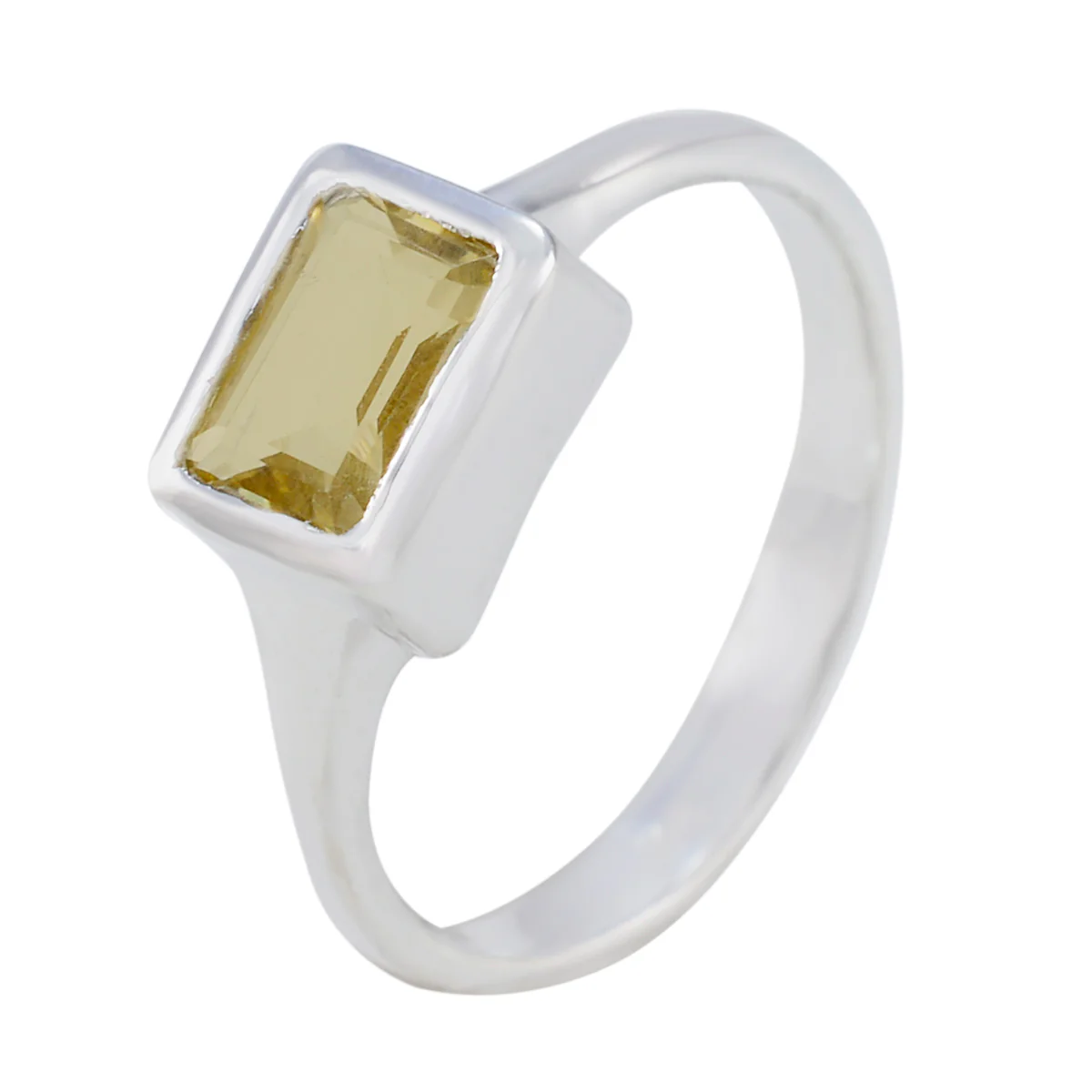 Citrine Solitaire Russian 925 Silver Yellow Gemstones Featherlight Artisan Ring Jewellery - Image 2
