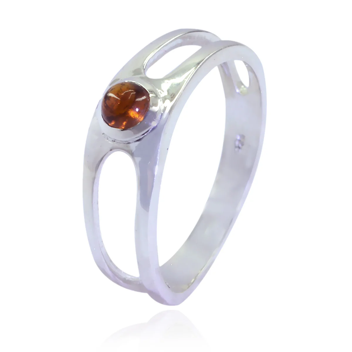 Citrine Solitaire Turkish Silver Yellow Gemstones Dainty Trendy Ring Jewelry - Image 3