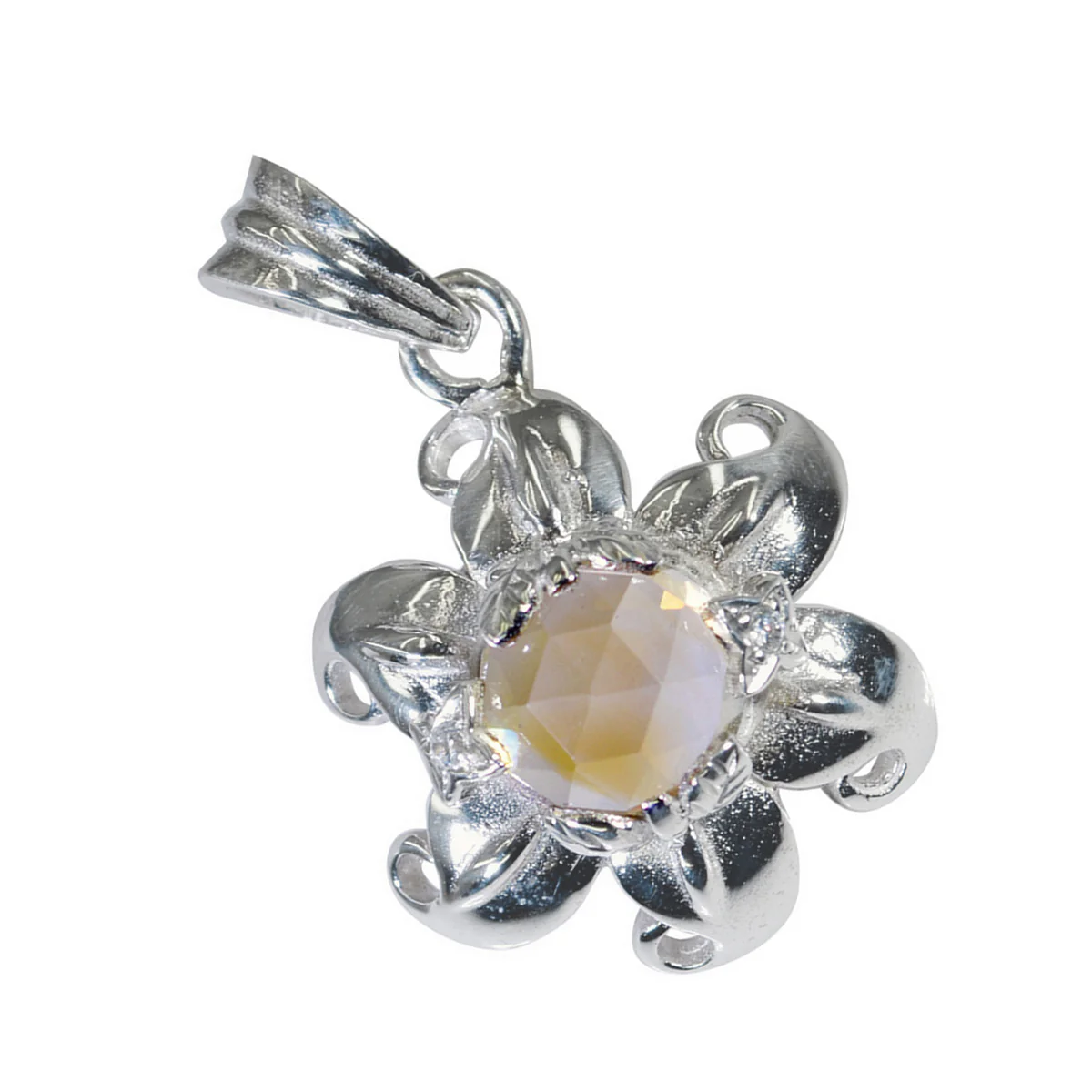 Citrine Whisper-thin Spanish 92.5 Silver Solitaire Dayana Luxurious Yellow Pendant Jewellery - Image 2